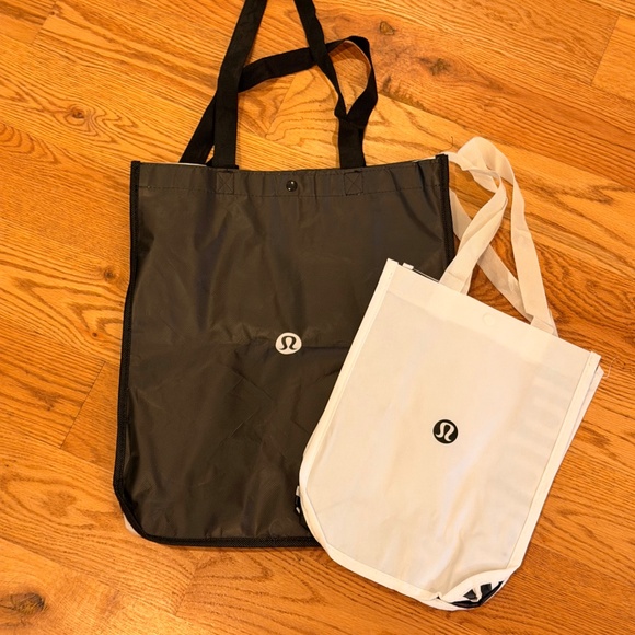 Set of One Large and One Small Lululemon Shopping Tote - Picture 1 of 1